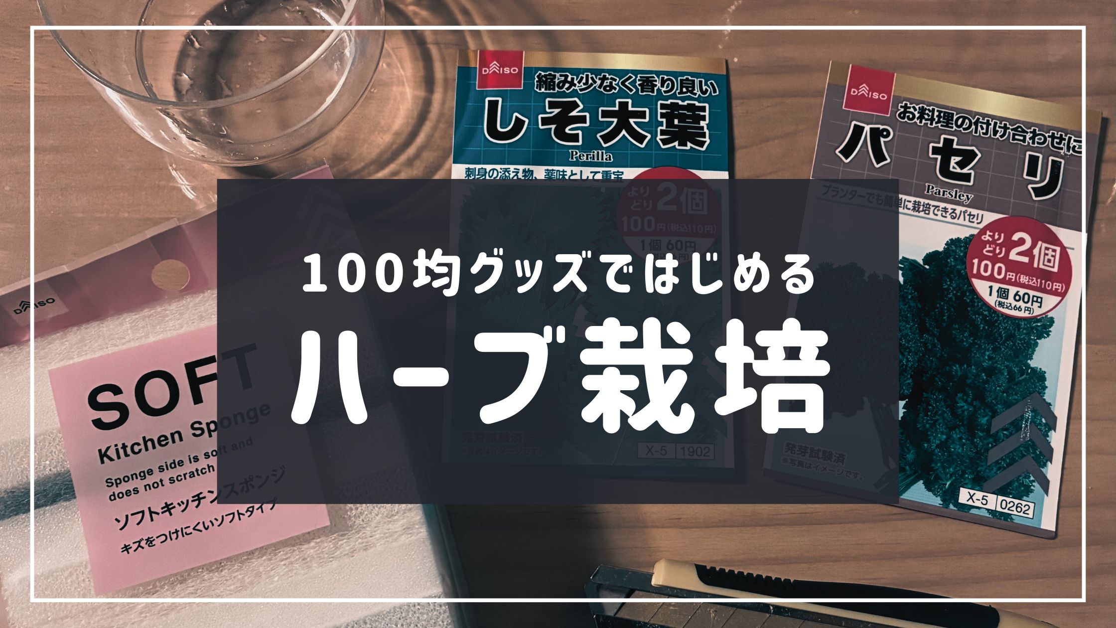 百均グッズではじめるハーブ栽培